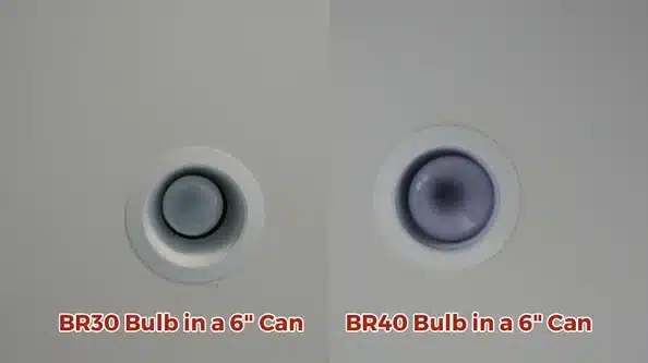 What is the Difference between a Br30 And Br40 Bulb